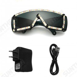 White LED Glasses Light Up Glow Sunglasses Eyewear Shades Nightclub Party Decor White LED Glasses Light Up Glow Sunglasses Eyewear Shades Nightclub Party Decor