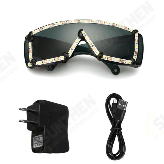 White LED Glasses Light Up Glow Sunglasses Eyewear Shades Nightclub Party Decor White LED Glasses Light Up Glow Sunglasses Eyewear Shades Nightclub Party Decor