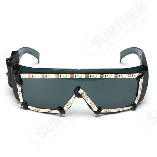 White LED Glasses Light Up Glow Sunglasses Eyewear Shades Nightclub Party Decor White LED Glasses Light Up Glow Sunglasses Eyewear Shades Nightclub Party Decor
