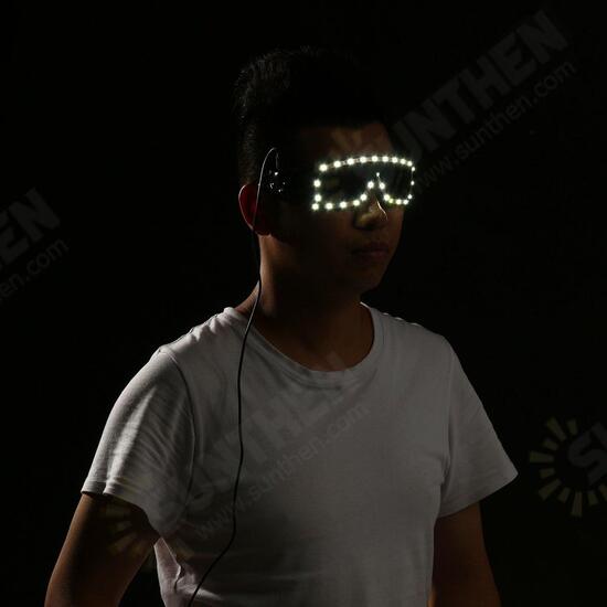 White LED Glasses Light Up Glow Sunglasses Eyewear Shades Nightclub Party Decor White LED Glasses Light Up Glow Sunglasses Eyewear Shades Nightclub Party Decor