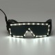 White LED Glasses Light Up Glow Sunglasses Eyewear Shades Nightclub Party Decor White LED Glasses Light Up Glow Sunglasses Eyewear Shades Nightclub Party Decor