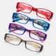 Women Men Unisex Multi-colored Retro Square Frame Reading Glasses