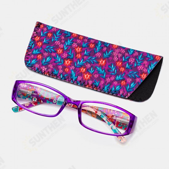 Women Men Unisex Multi-colored Retro Square Frame Reading Glasses