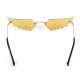 Women Rimless Sunglasses Sun Glasses Eyewear Frameless w/ Storage Case