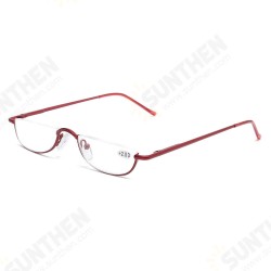 Women Vogue Vintage Reading Glasses Light Flexible High Definition Square Half Frame Presbyopic Glasses Women Vogue Vintage Reading Glasses Light Flexible High Definition Square Half Frame Presbyopic Glasses