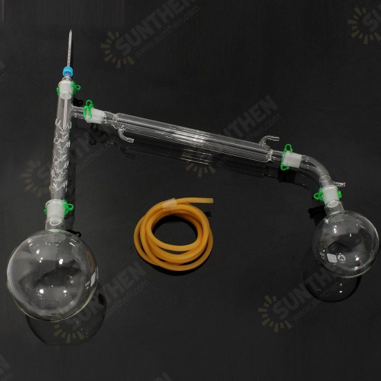 1000mL 24/29 Glass Vacuum Distillation Extraction Distilling Apparatus Kit Lab Glassware Set