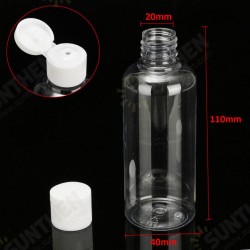 100ml Clear Plastic Bottles For Travel Cosmetic Lotion Container with White Caps 100ml Clear Plastic Bottles For Travel Cosmetic Lotion Container with White Caps
