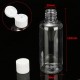 100ml Clear Plastic Bottles For Travel Cosmetic Lotion Container with White Caps