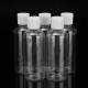 100ml Clear Plastic Bottles For Travel Cosmetic Lotion Container with White Caps