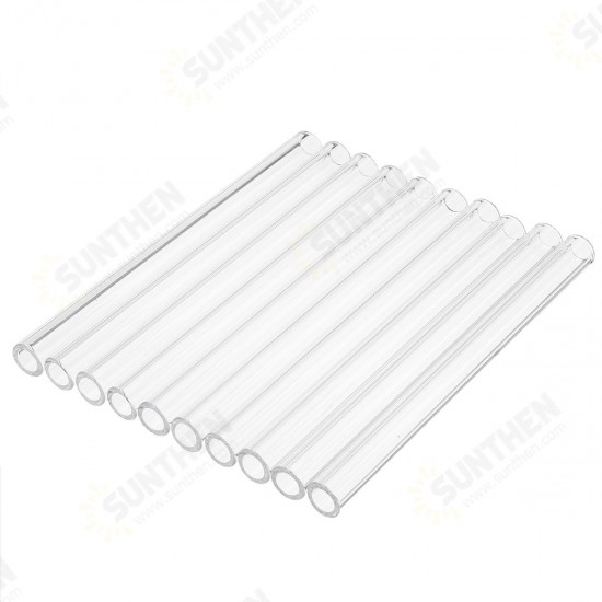 10Pcs 150mm OD 10mm 2.2mm Thick Wall Borosilicate Glass Blowing Tube