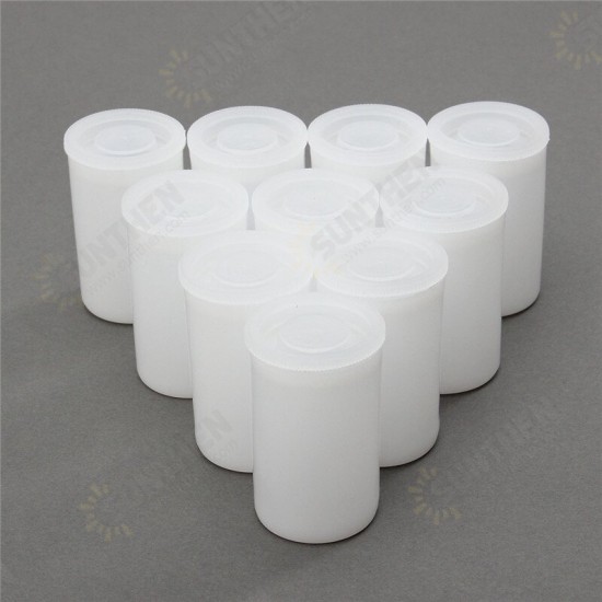 10Pcs Empty Plastic Can Paint Box Film Container Sample Cream Balm Jar Mini Cosmetic Storage Bottles Containers Pot Nail Arts 32x54mm