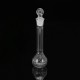 10mL Clear Glass Volumetric Flask w/ Glass Stopper Lab Chemistry Glassware