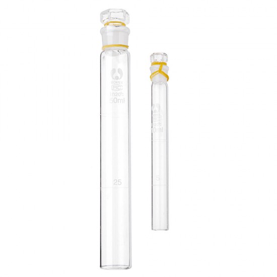 12 Pcs/Lot 10/25/50/100ml Glass Colorimetric Tube Pipette Lab Glassware Kit