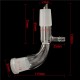 24/29 Glass Bend Connector Tube Vacuum Distillation Take Off Adapter 24/29 Glass Bend Connector Tube Vacuum Distillation Take Off Adapter