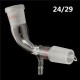 24/29 Glass Bend Connector Tube Vacuum Distillation Take Off Adapter 24/29 Glass Bend Connector Tube Vacuum Distillation Take Off Adapter
