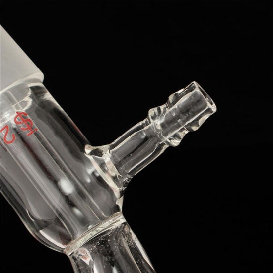 24/29 Glass Bend Connector Tube Vacuum Distillation Take Off Adapter