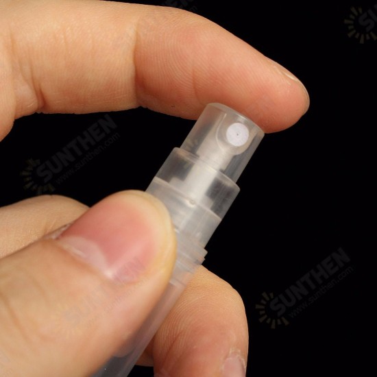 50Pcs 2ml Empty Clear Travel Spray Bottles Transparent Plastic Perfume Atomizer