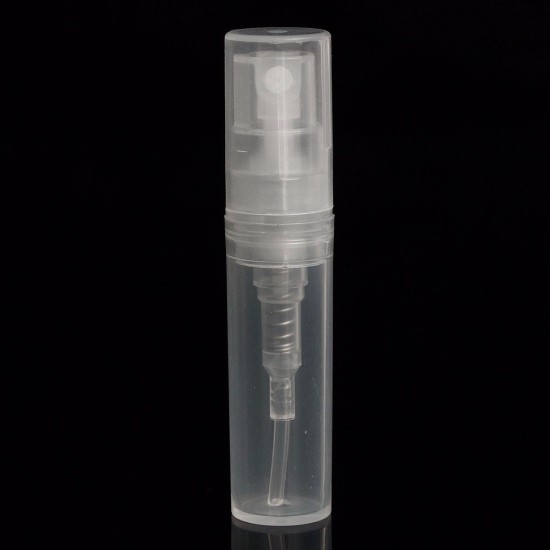 50Pcs 2ml Empty Clear Travel Spray Bottles Transparent Plastic Perfume Atomizer