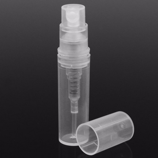 50Pcs 2ml Empty Clear Travel Spray Bottles Transparent Plastic Perfume Atomizer
