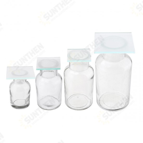 60/125/250/500ml Transparent Glass Gas Cylinder Junior High School Chemical Experiment