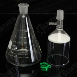 Glass Vaccum Suction Filter Filtration Kit 250ml Buchner Funnel 1000mL Conical Flask Glass Vaccum Suction Filter Filtration Kit 250ml Buchner Funnel 1000mL Conical Flask