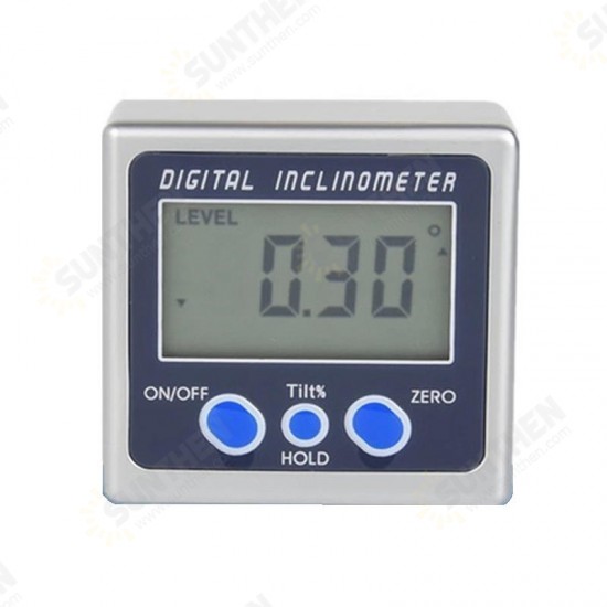 IP54 4 x 90 Electron Goniometers Electronic Protractor Digital Inclinometer Level Box Magnetic Level Measuring Tool Angle Meter Ruler