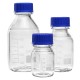 100/250/500mL Borosilicate Glass Clear Reagent Bottle Blue Screw Cap Lab Storage Bottle