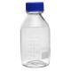 100/250/500mL Borosilicate Glass Clear Reagent Bottle Blue Screw Cap Lab Storage Bottle