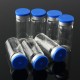 100Pcs 10mL Clear Glass Bottle Storage Vials w/ Stopper Flip Off Seals Aluminum Blue Caps 100Pcs 10mL Clear Glass Bottle Storage Vials w/ Stopper Flip Off Seals Aluminum Blue Caps