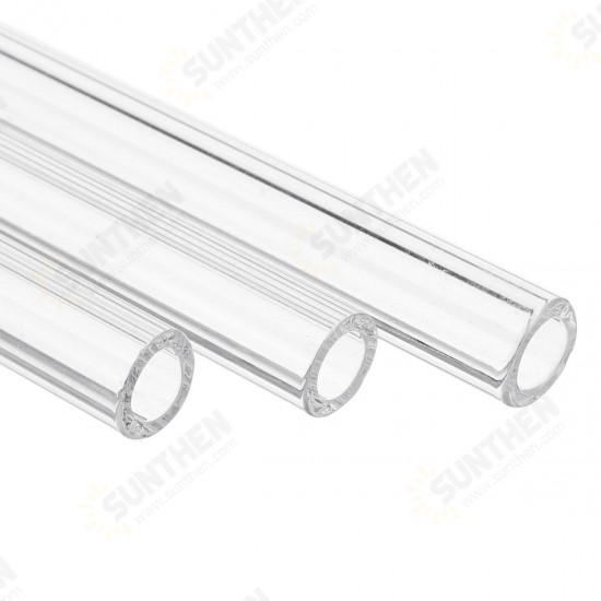 10Pcs 100mm OD 8mm 1.5mm Thick Wall Borosilicate Glass Blowing Tube