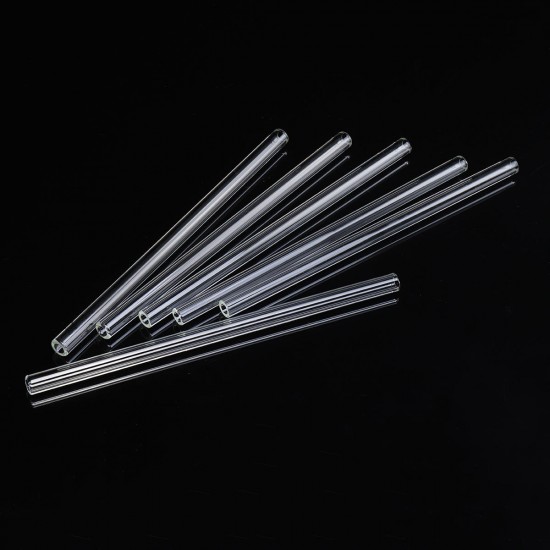 10Pcs 150x10x1.5mm Length 150mm OD 10mm 1.5mm Thick Wall Borosilicate Glass Blowing Tube Lab Factory School Home Tubes