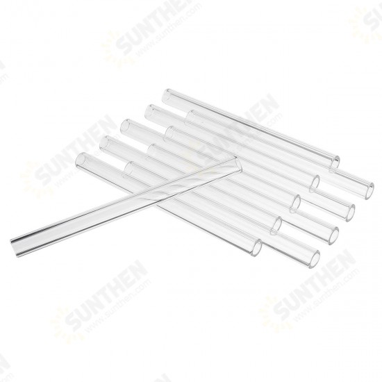 10Pcs 150x10x1.5mm Length 150mm OD 10mm 1.5mm Thick Wall Borosilicate Glass Blowing Tube Lab Factory School Home Tubes