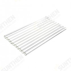 10Pcs 200mm OD 10mm 1mm Thick Wall Borosilicate Glass Blowing Tube Lab Tubes 10Pcs 200mm OD 10mm 1mm Thick Wall Borosilicate Glass Blowing Tube Lab Tubes