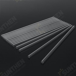 10Pcs 250mm OD 7mm 1mm Thick Wall Borosilicate Glass Blowing Lab Tube 10Pcs 250mm OD 7mm 1mm Thick Wall Borosilicate Glass Blowing Lab Tube
