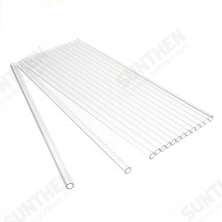 10Pcs 250mm OD 7mm 2mm Thick Wall Borosilicate Glass Blowing Lab Tube 10Pcs 250mm OD 7mm 2mm Thick Wall Borosilicate Glass Blowing Lab Tube