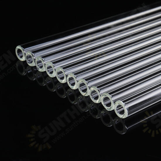 10Pcs Length 150mm OD 10mm 1mm Thick Wall Borosilicate Glass Blowing Tube Lab Tubes