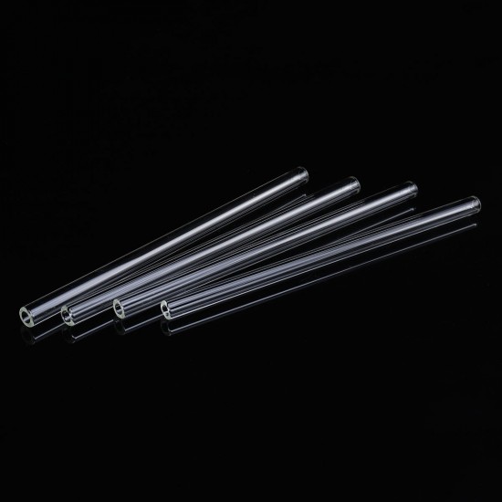 10Pcs Length 200mm OD 10mm 1.5mm Thick Wall Borosilicate Glass Blowing Tube Lab Factory School Home Tubes