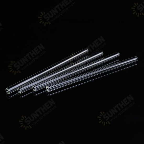 10Pcs Length 200mm OD 10mm 1.5mm Thick Wall Borosilicate Glass Blowing Tube Lab Factory School Home Tubes