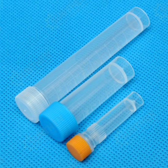 10pcs Graduated Plastic Cryovial Cryogenic Vial Test Tube Self Standing With Cap 1.5/5/10mL