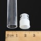 10pcs Round Bottom Clear Plastic Tube With Cap Stopper 12X75/100mm