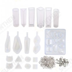 129Pcs/Set Silicone Casting Molds Tools Jewelry Pendant Resin Mould DIY 129Pcs/Set Silicone Casting Molds Tools Jewelry Pendant Resin Mould DIY