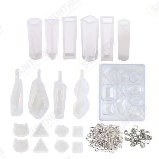 129Pcs/Set Silicone Casting Molds Tools Jewelry Pendant Resin Mould DIY