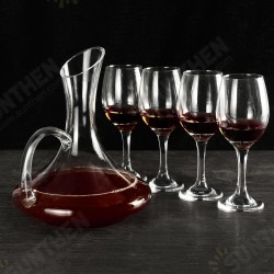 1700ML Crystal Glass Decanter and 4 Cups Elegant Pourer Carafe Lead-Free Table Aerator Carafe 1700ML Crystal Glass Decanter and 4 Cups Elegant Pourer Carafe Lead-Free Table Aerator Carafe