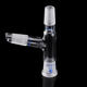 19/26 75 Degree Three-way Borosilicate Glass Distillation Adapter Connector Distilling Tube w/ Standard Ground Taper Joints