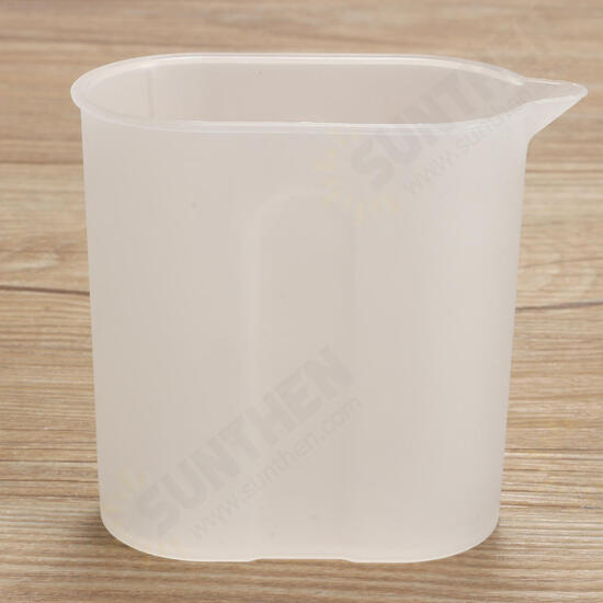 1x150ML Science Clear White Plastic Liquid Measuring Cup Beaker For Lab Test Labware Scientific Research Students Teaching Tools