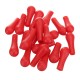 20Pcs Red Latex Rubber Cap Dropper Pipette Cap Bulbs Laboratory Supplies