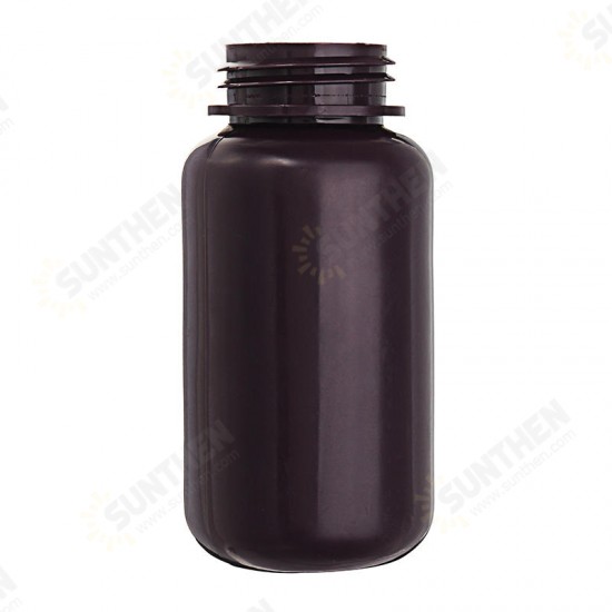 250mL PP Plastic Brown Bottle Wide Mouth Laboratory Sample Reagent Chemicals Storage Bottle