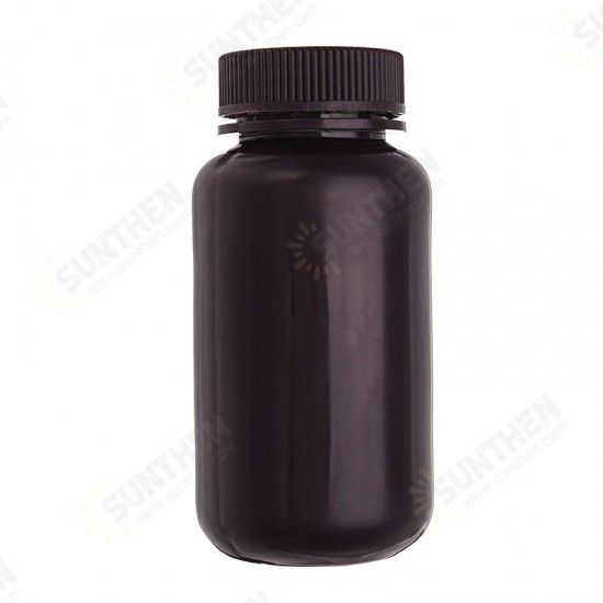 250mL PP Plastic Brown Bottle Wide Mouth Laboratory Sample Reagent Chemicals Storage Bottle