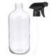 250ml/500ml Clear Glass Bottle With Trigger Sprayer Cap Essential Oil Water Spraying Bottle