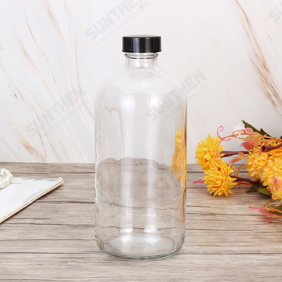 250ml/500ml Clear Glass Bottle With Trigger Sprayer Cap Essential Oil Water Spraying Bottle